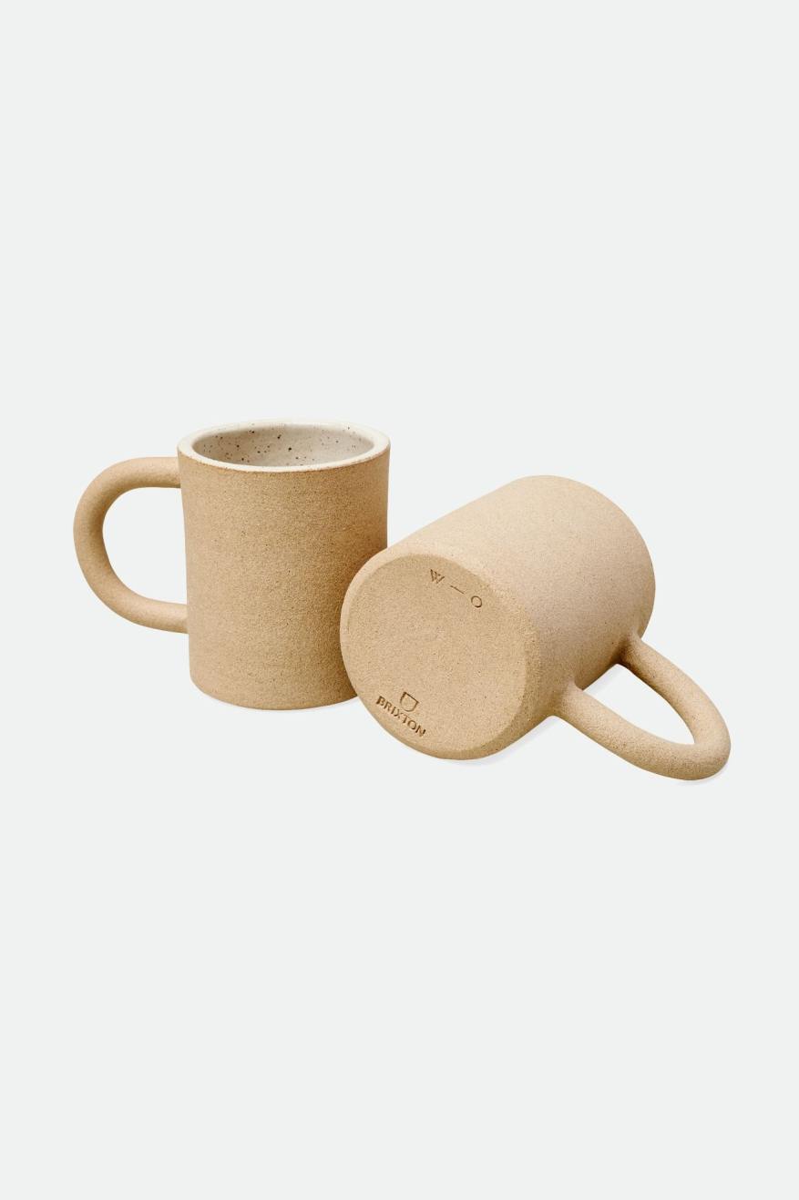 Accesorii Unisex Brixton O-M Hand Crafted Ceramică Mug Bej | FWKRC8734