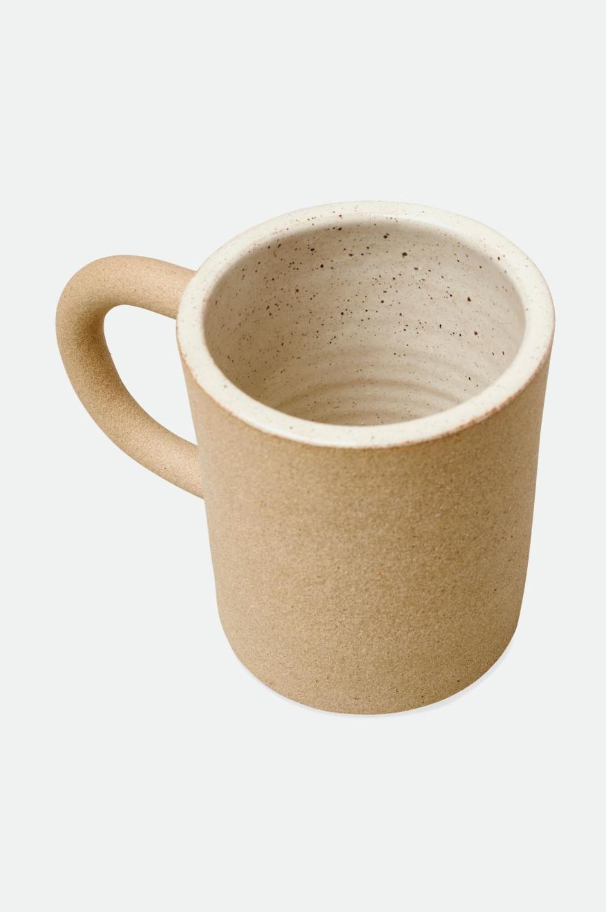 Accesorii Unisex Brixton O-M Hand Crafted Ceramică Mug Bej | FWKRC8734