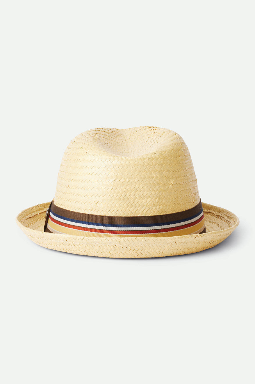 Fedoras Barbati Brixton Castor Straw Maro | CHSOX6723