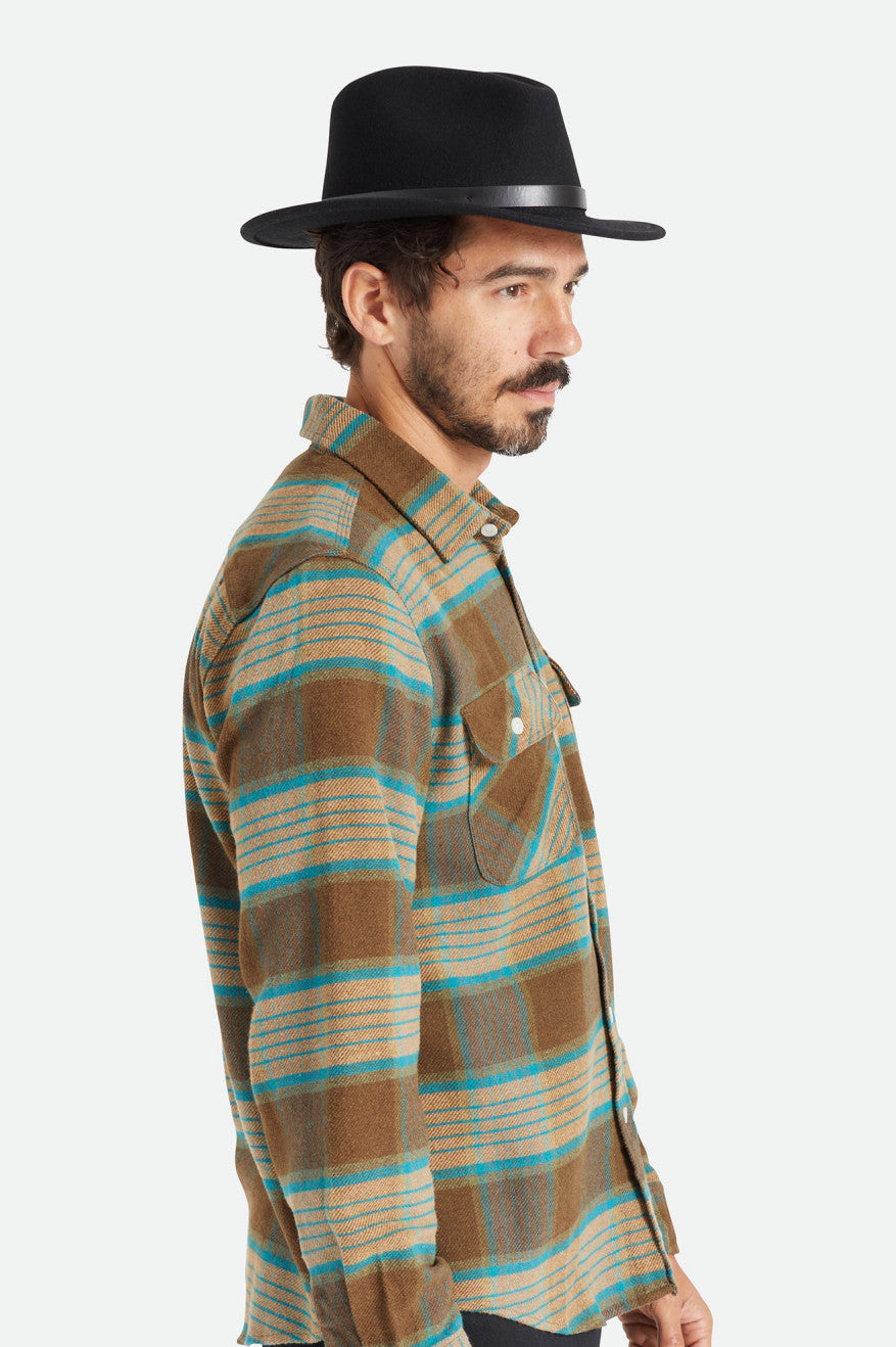 Fedoras Barbati Brixton Messer Negrii | AYEXZ3482