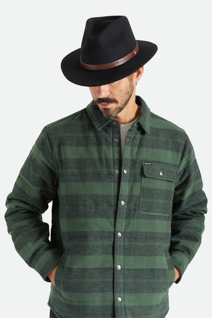 Fedoras Barbati Brixton Messer Negrii | DQFZU9812