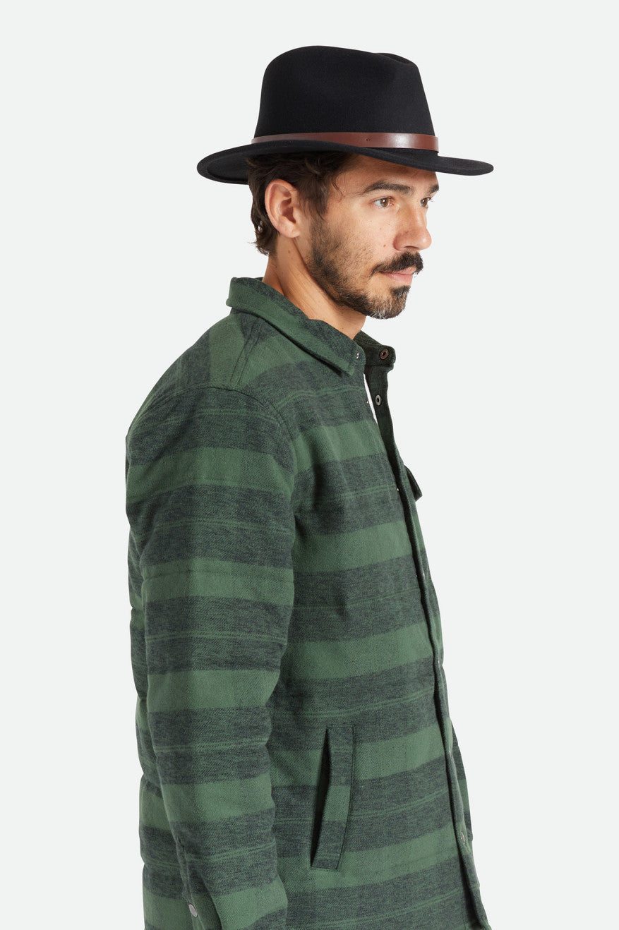 Fedoras Barbati Brixton Messer Negrii | DQFZU9812