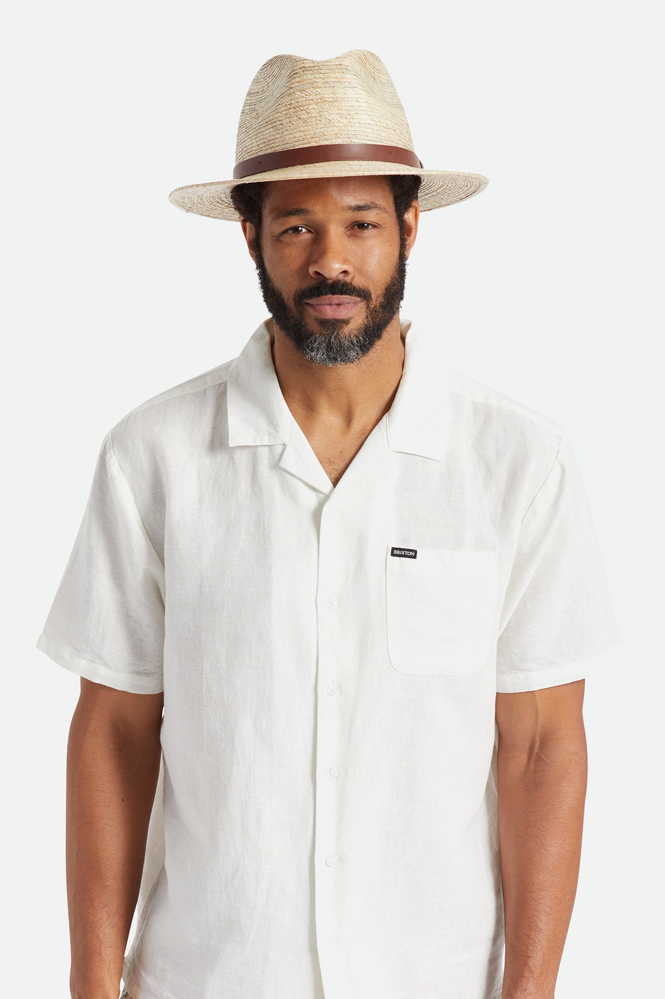 Fedoras Barbati Brixton Messer Straw Bej | JFOKS3125