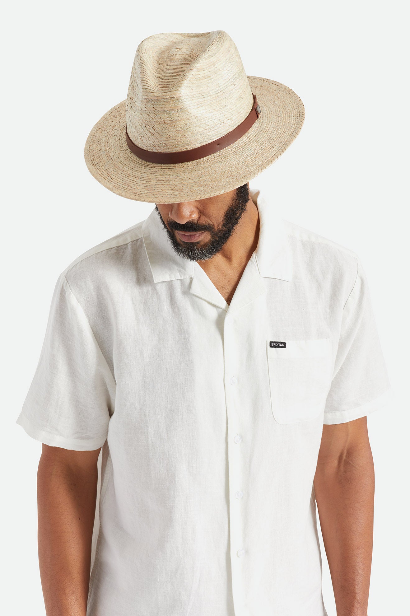 Fedoras Barbati Brixton Messer Straw Bej | JFOKS3125