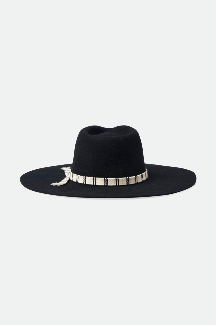 Fedoras Dama Brixton Leigh Felt Fedora Negrii | LATFR7309