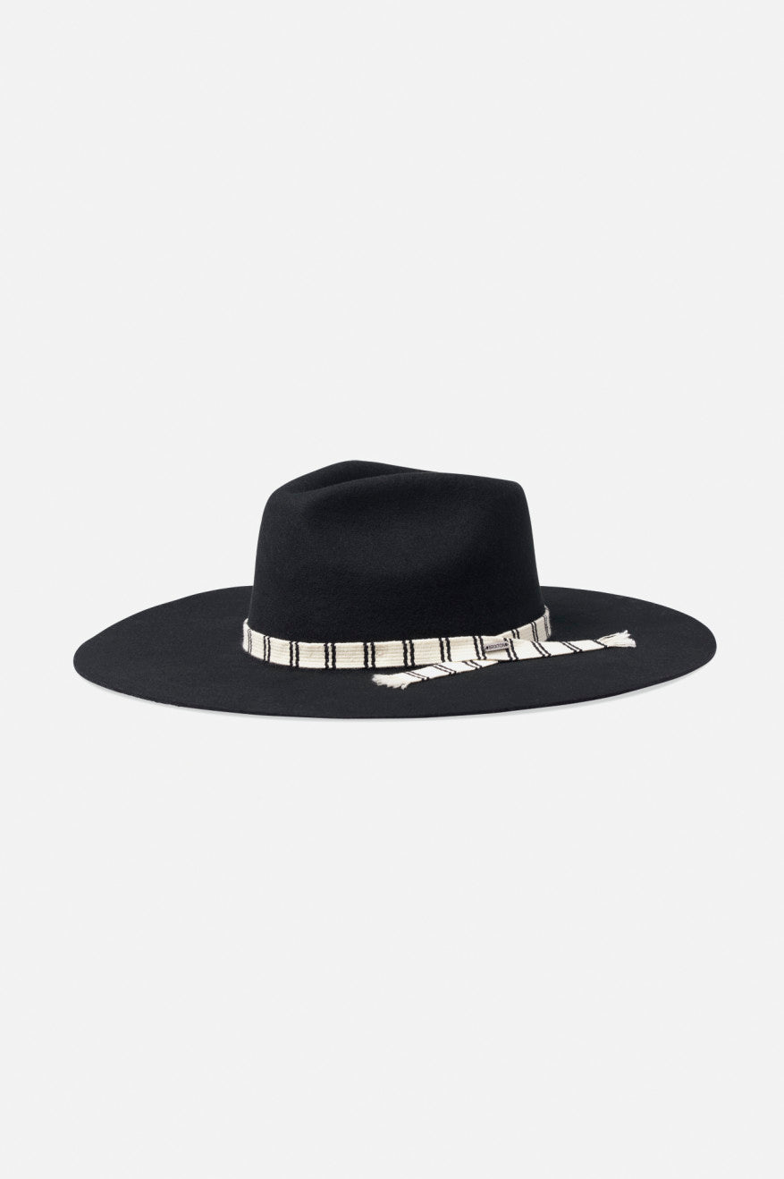 Fedoras Dama Brixton Leigh Felt Fedora Negrii | LATFR7309