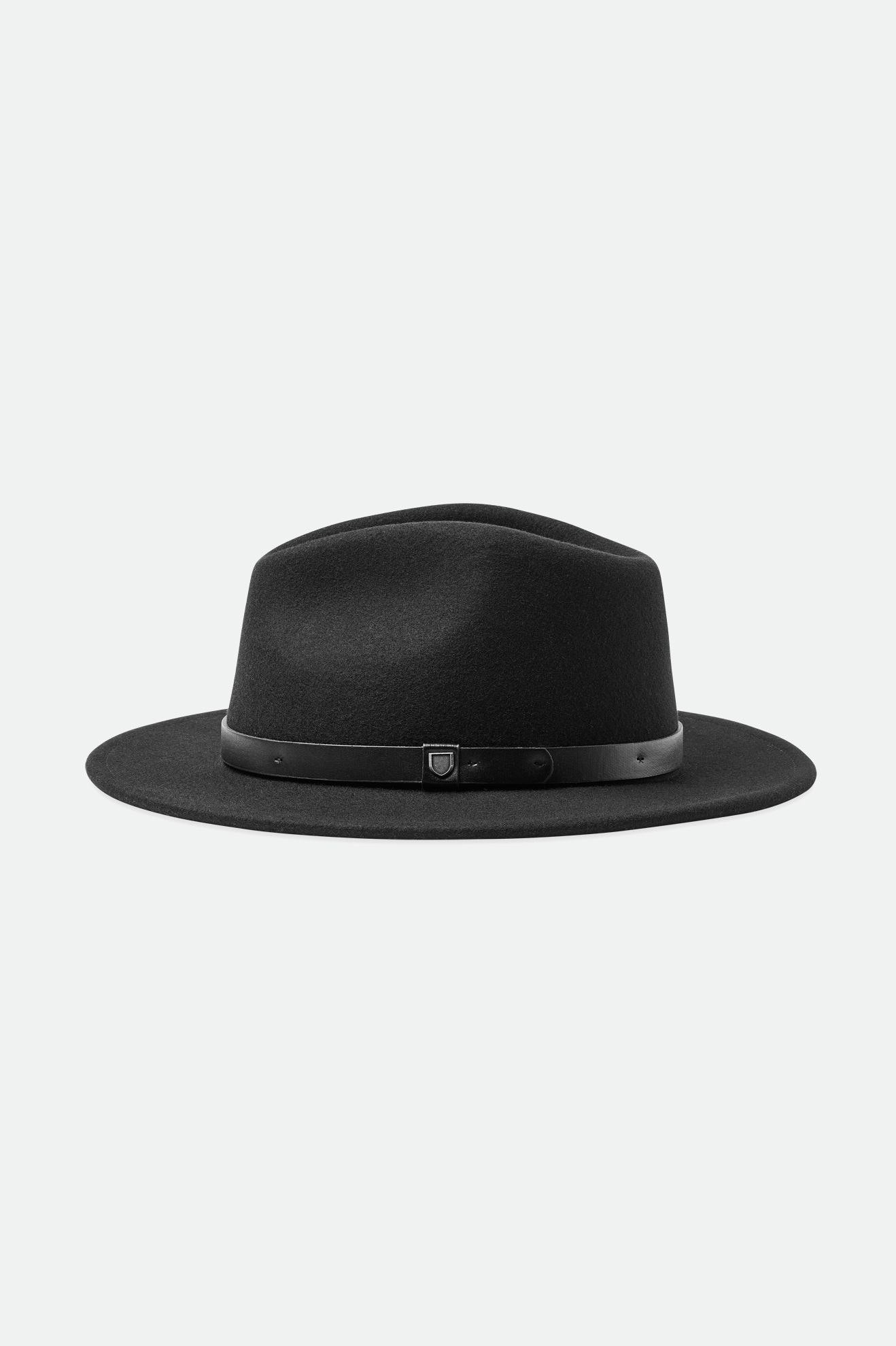 Fedoras Dama Brixton Messer Fedora Negrii | YLNTF0826