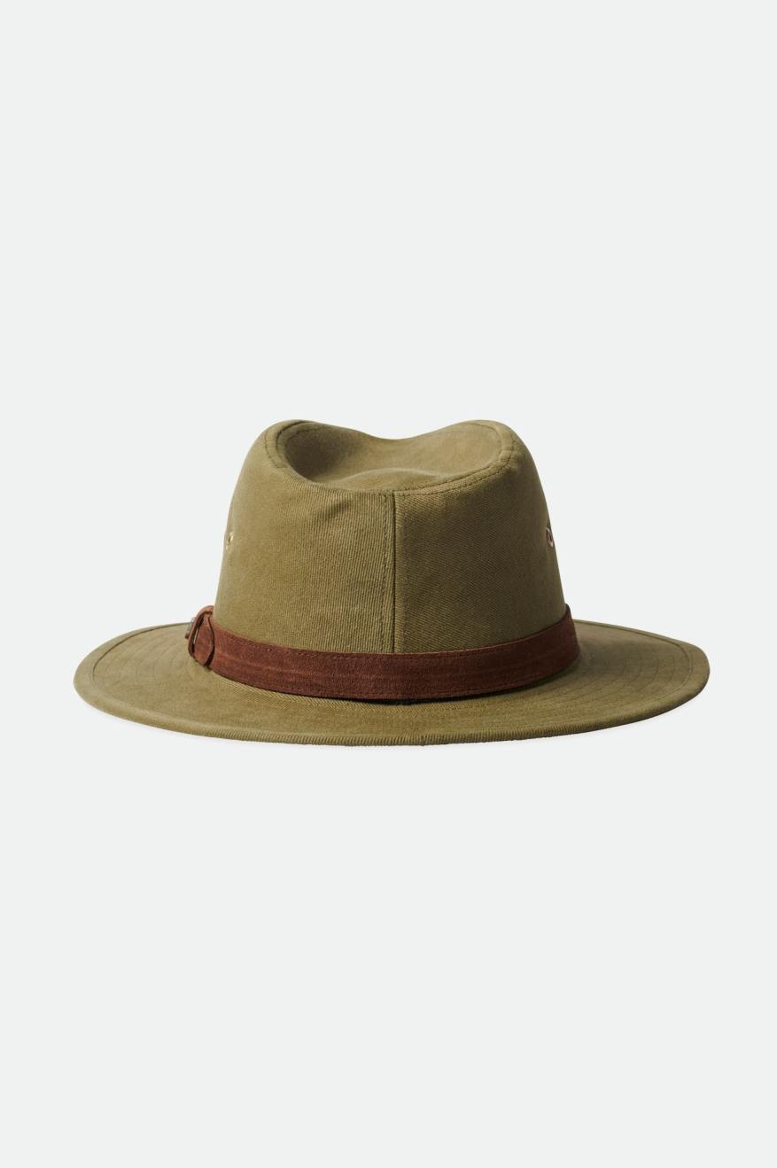 Fedoras Dama Brixton Messer Utility Adventure Fedora Masline Verzi | RJTUD4019