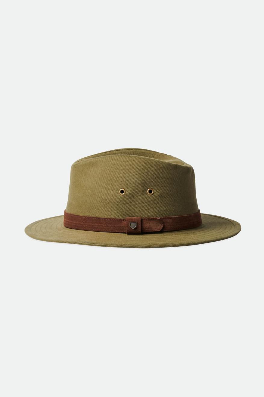 Fedoras Dama Brixton Messer Utility Adventure Fedora Masline Verzi | RJTUD4019