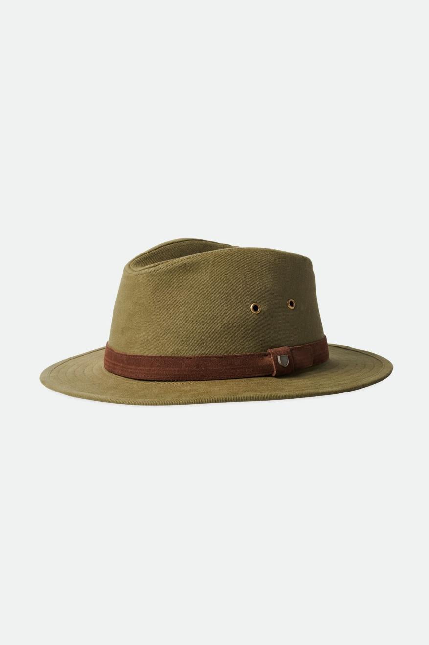 Fedoras Dama Brixton Messer Utility Adventure Fedora Masline Verzi | RJTUD4019