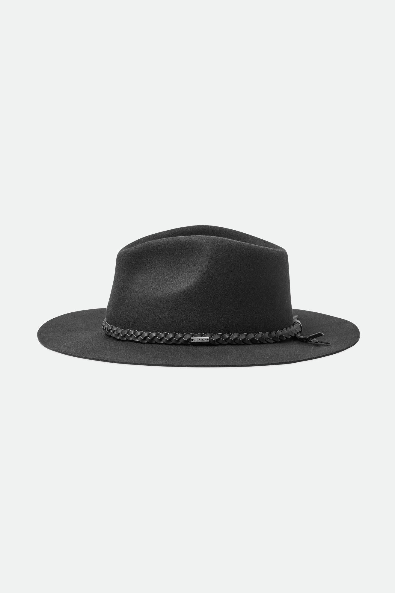 Fedoras Dama Brixton Messer Western Fedora Negrii | RQKBG1987