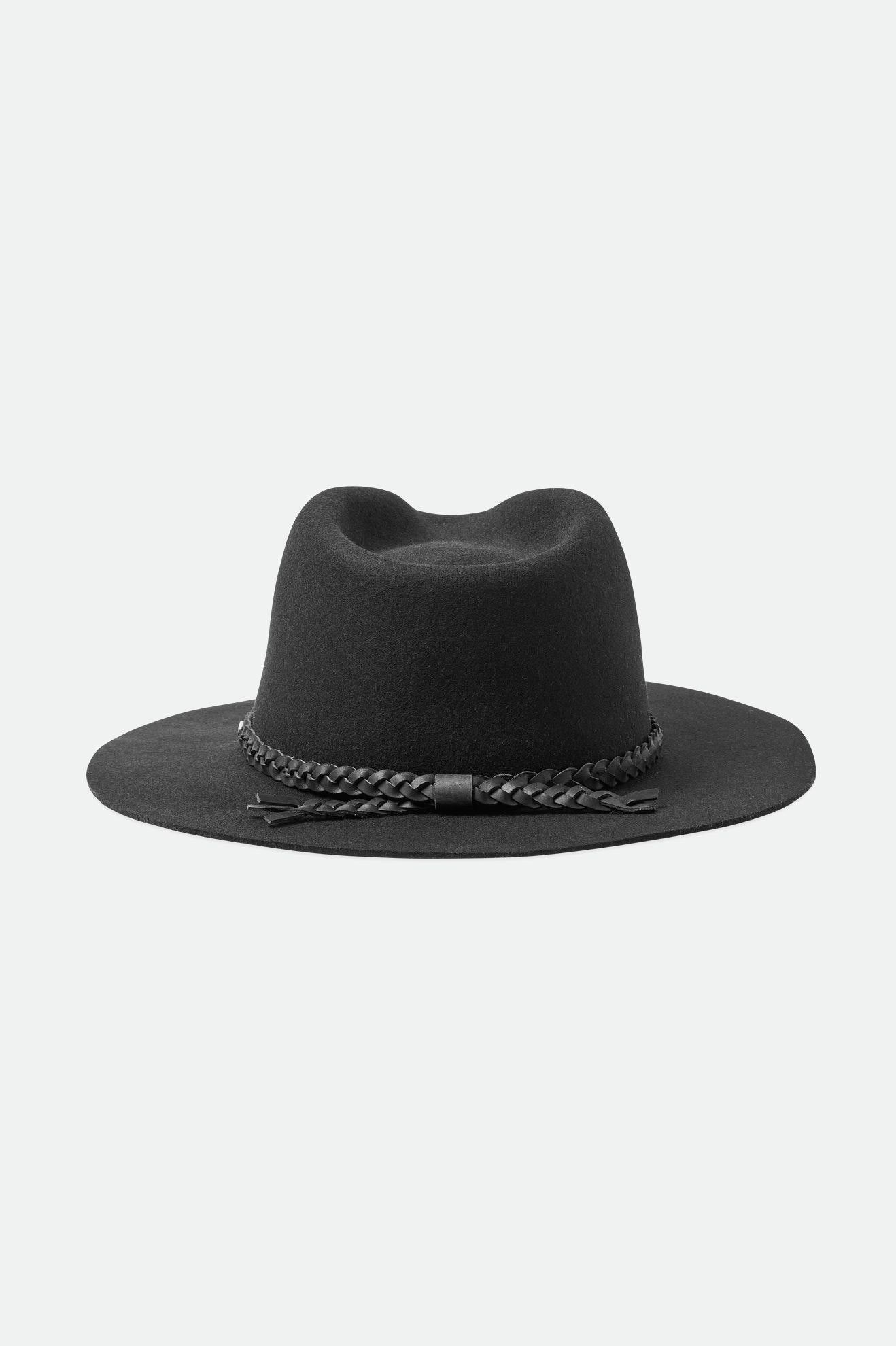 Fedoras Dama Brixton Messer Western Fedora Negrii | RQKBG1987