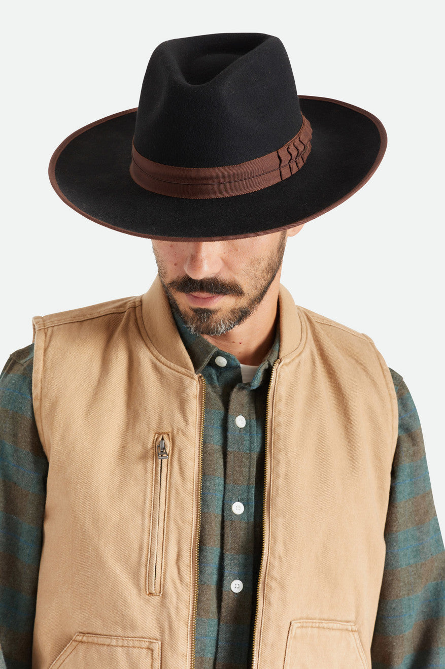 Fedoras Dama Brixton Reno Fedora Negrii Maro | BMAQX5436