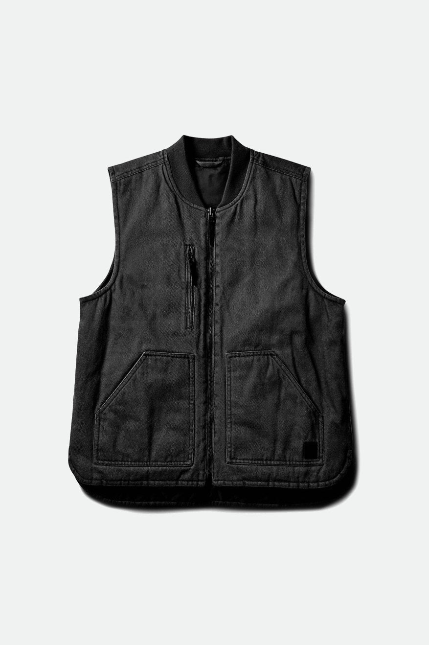 Geaca Barbati Brixton Abraham Reversible Vest Negrii | IZOTL2413