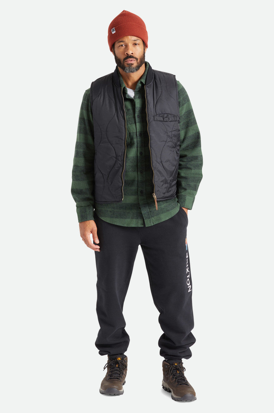 Geaca Barbati Brixton Abraham Reversible Vest Negrii | IZOTL2413