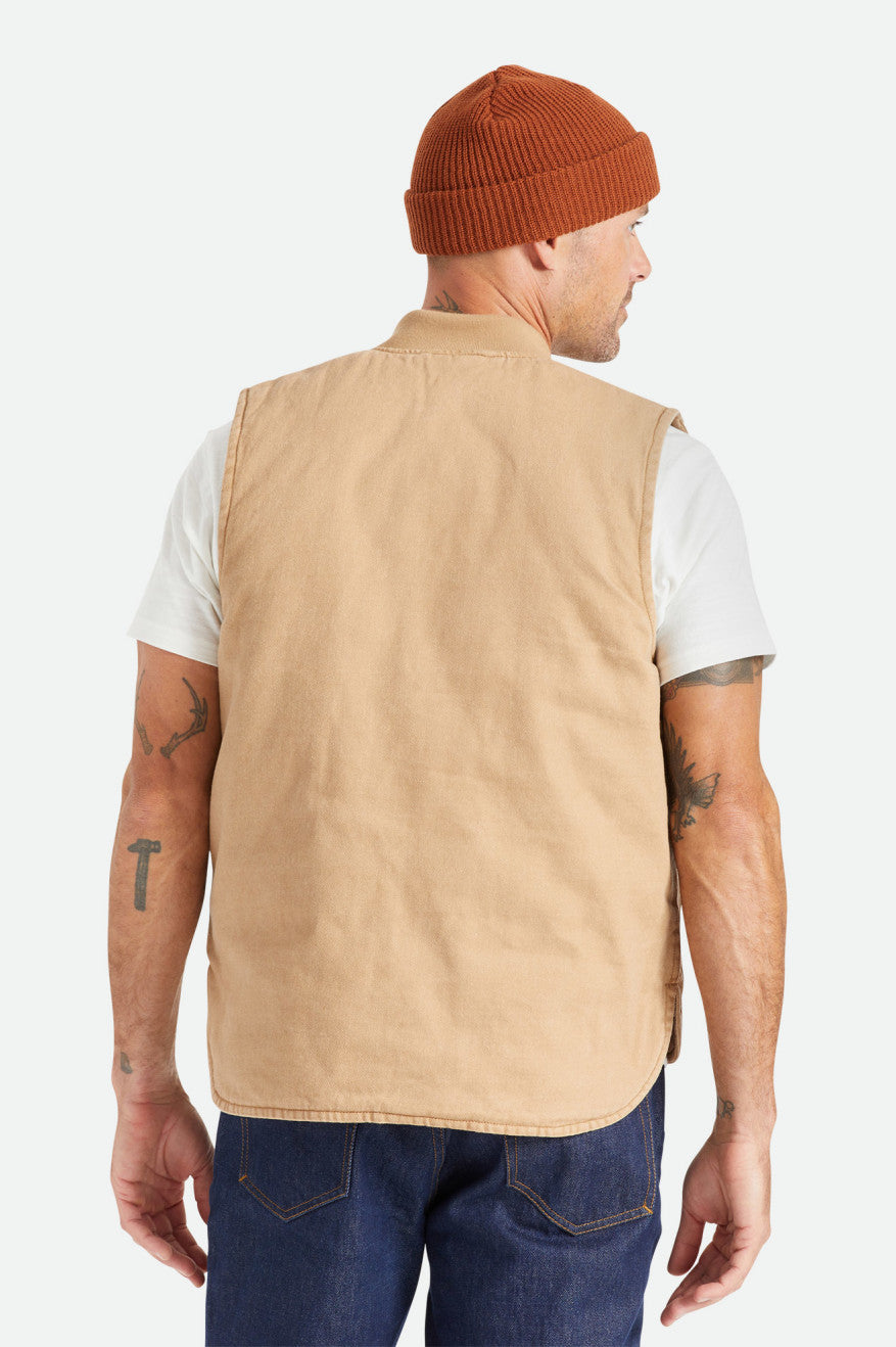 Geaca Barbati Brixton Abraham Reversible Vest Bej | UWPEY0768