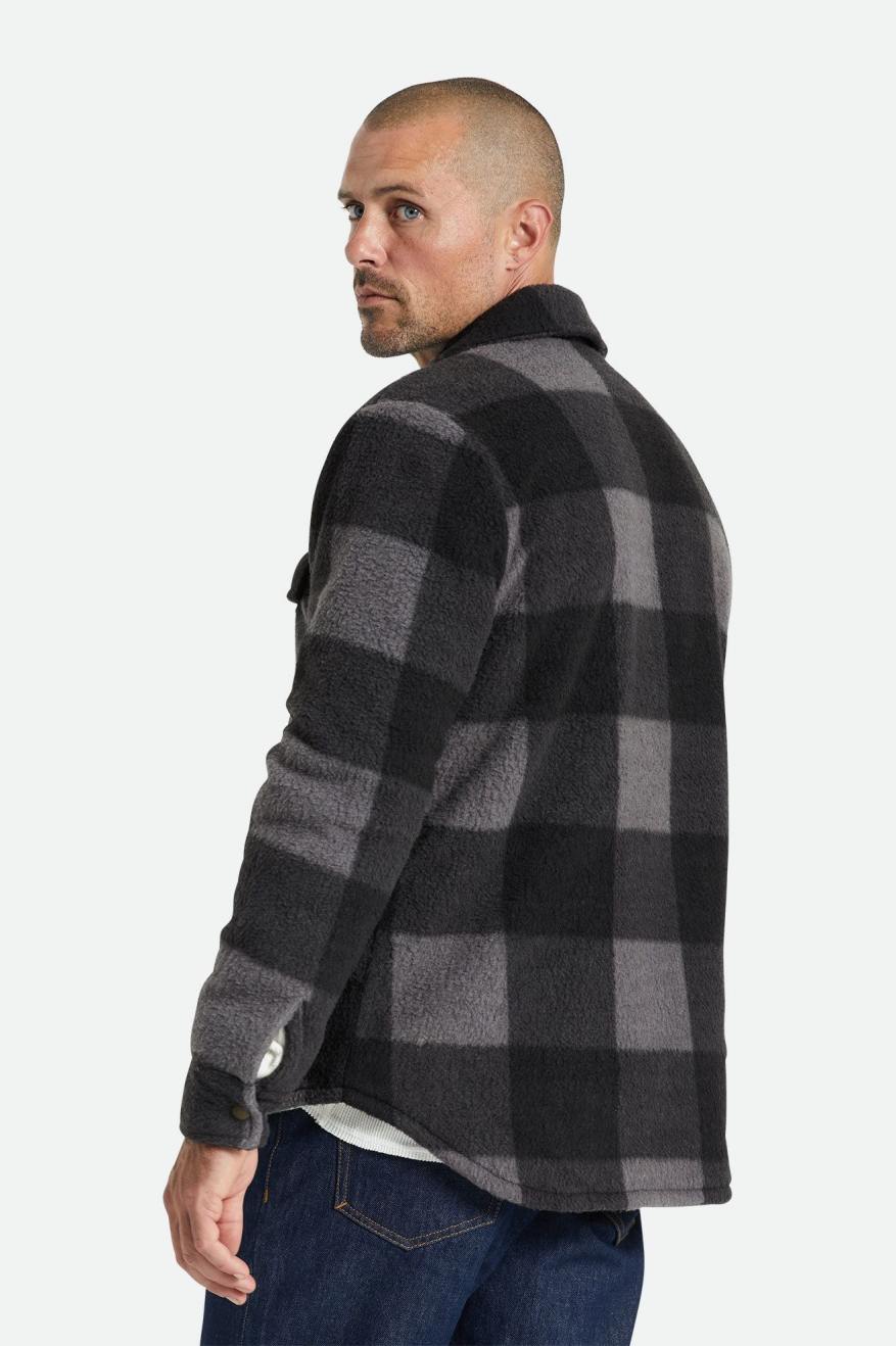 Geaca Barbati Brixton Durham Arctic Stretch Fleece Negrii Gri | LUFKX0683