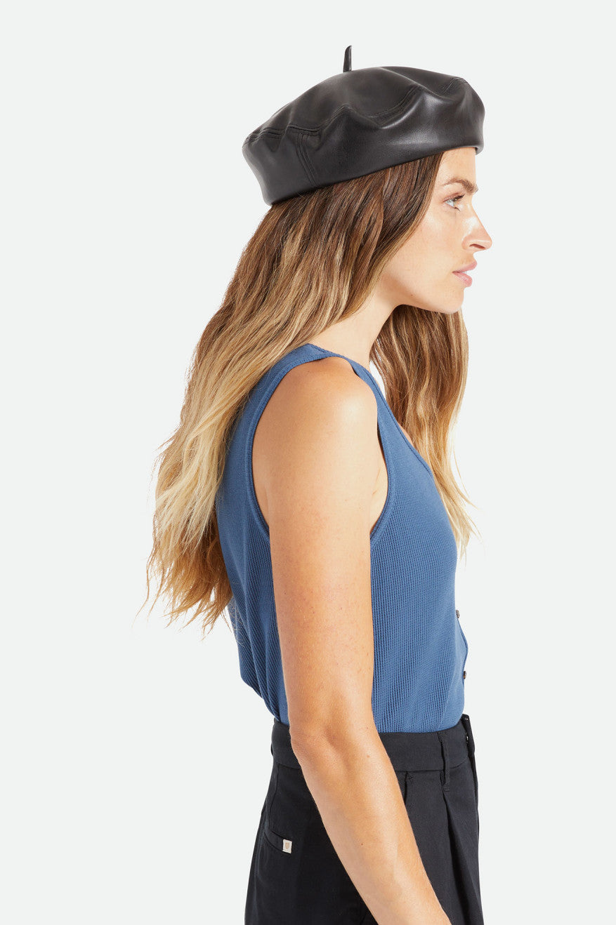 Palarie Dama Brixton Audrey II Beret Negrii | PADQC2410