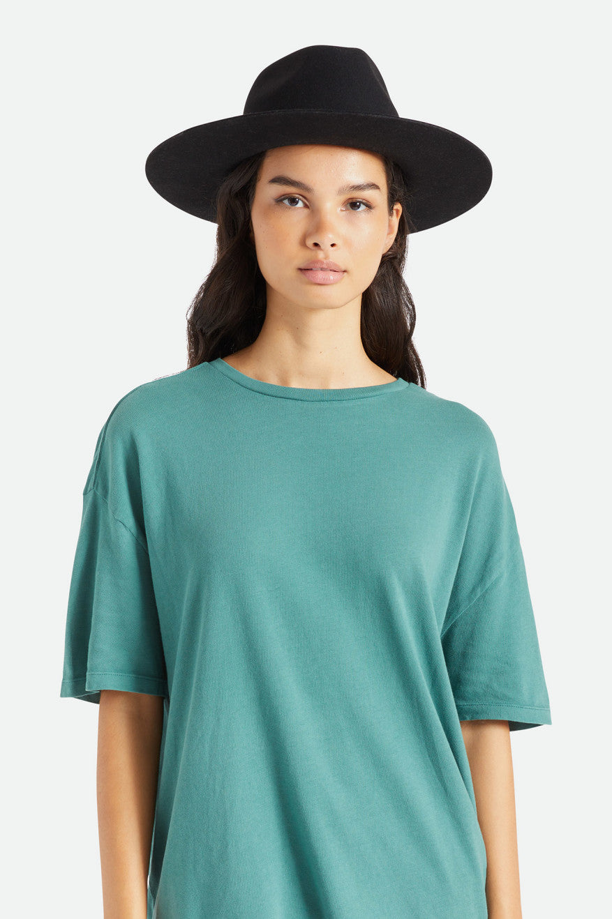 Palarie Dama Brixton Cohen Cowboy Hat Negrii | XBUPN5871