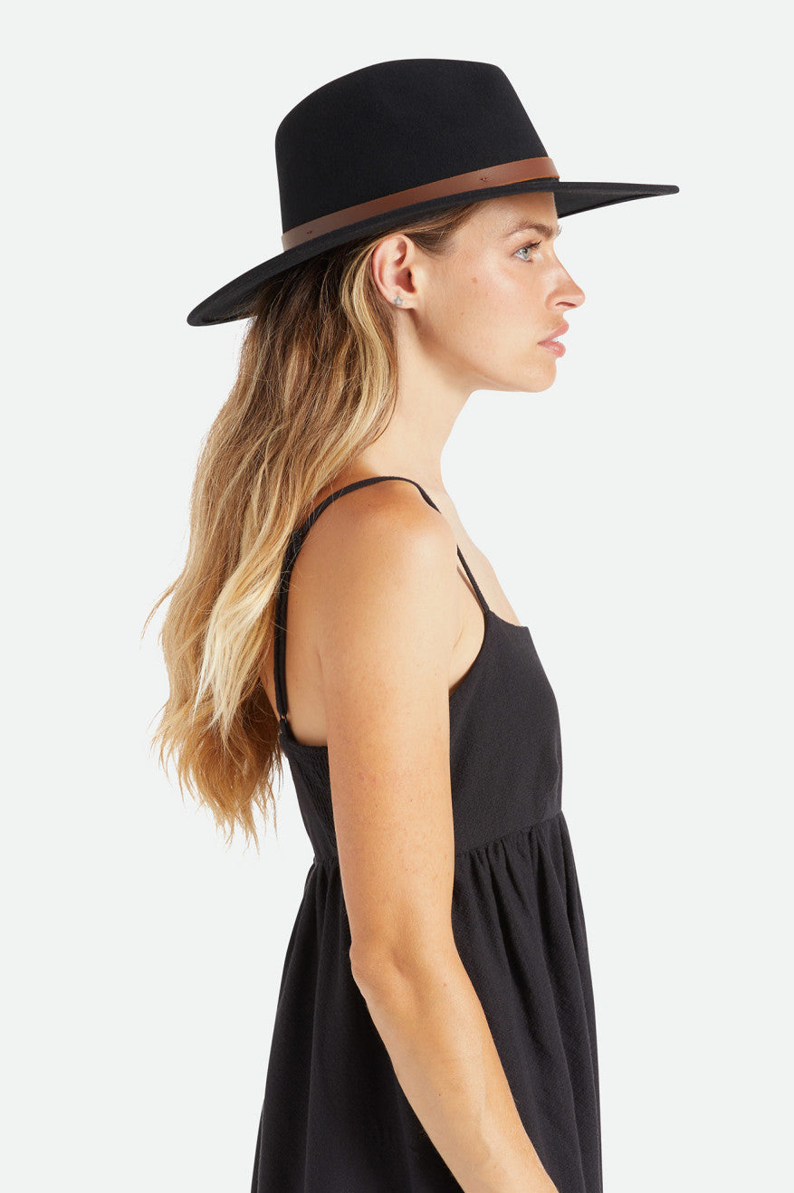 Palarie Dama Brixton Field Proper Hat Negrii | AWJOX2398