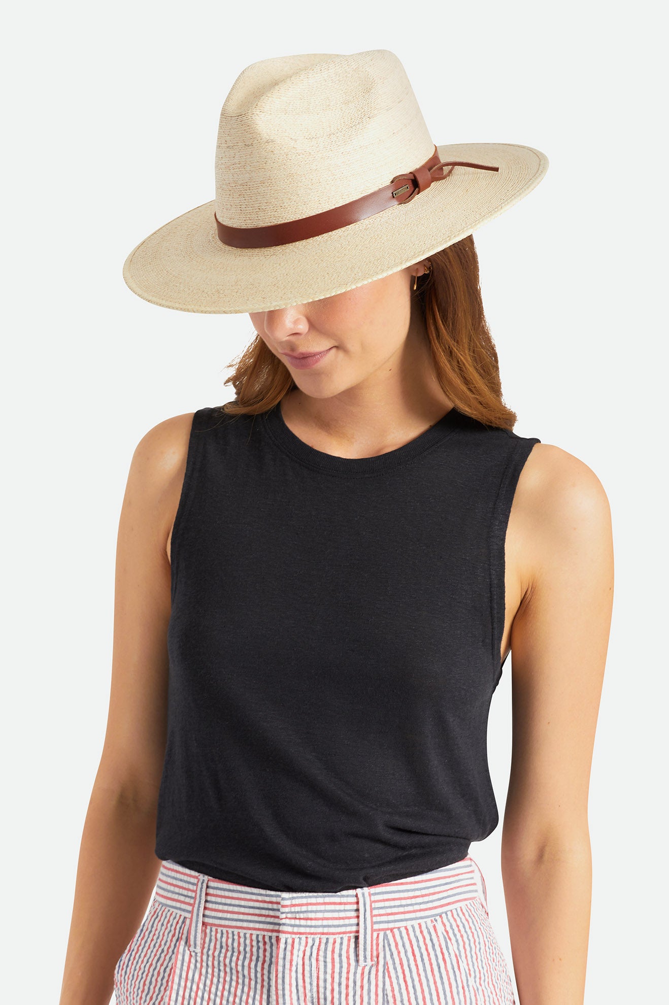 Palarie Dama Brixton Field Proper Straw Hat Bej | TCGYK9786