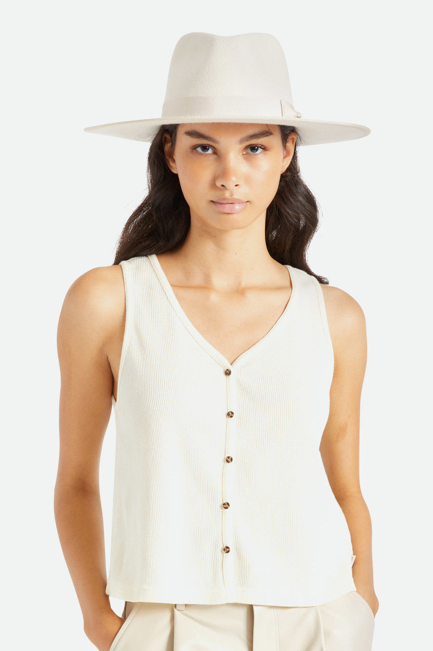 Palarie Dama Brixton Jo Rancher Hat Albi | LVATP6019