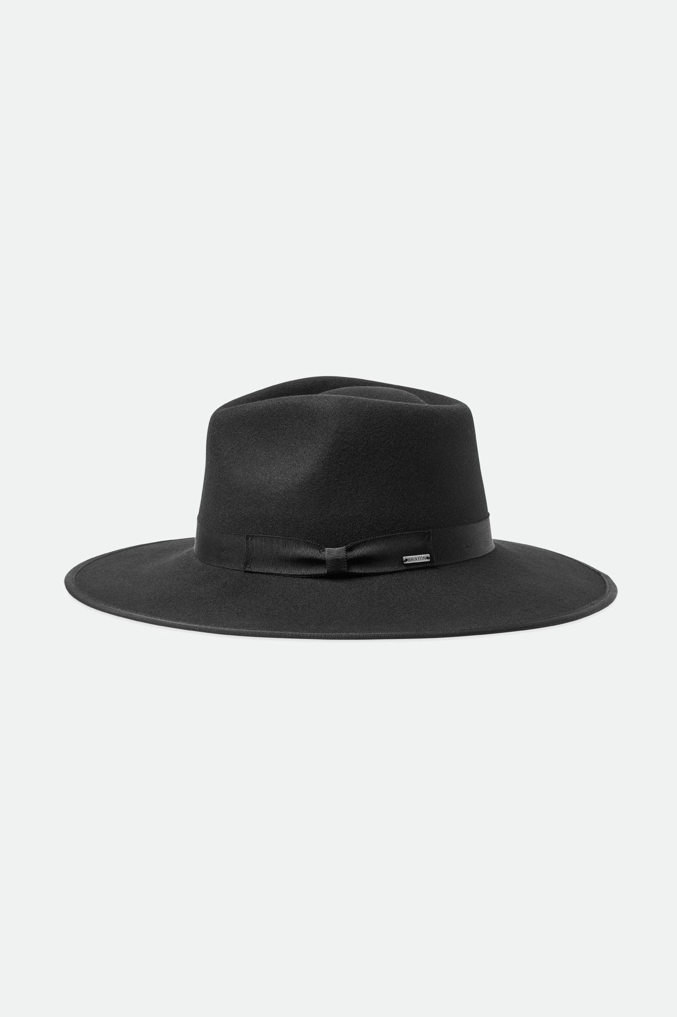 Palarie Dama Brixton Jo Rancher Hat Negrii | YUVOC0629