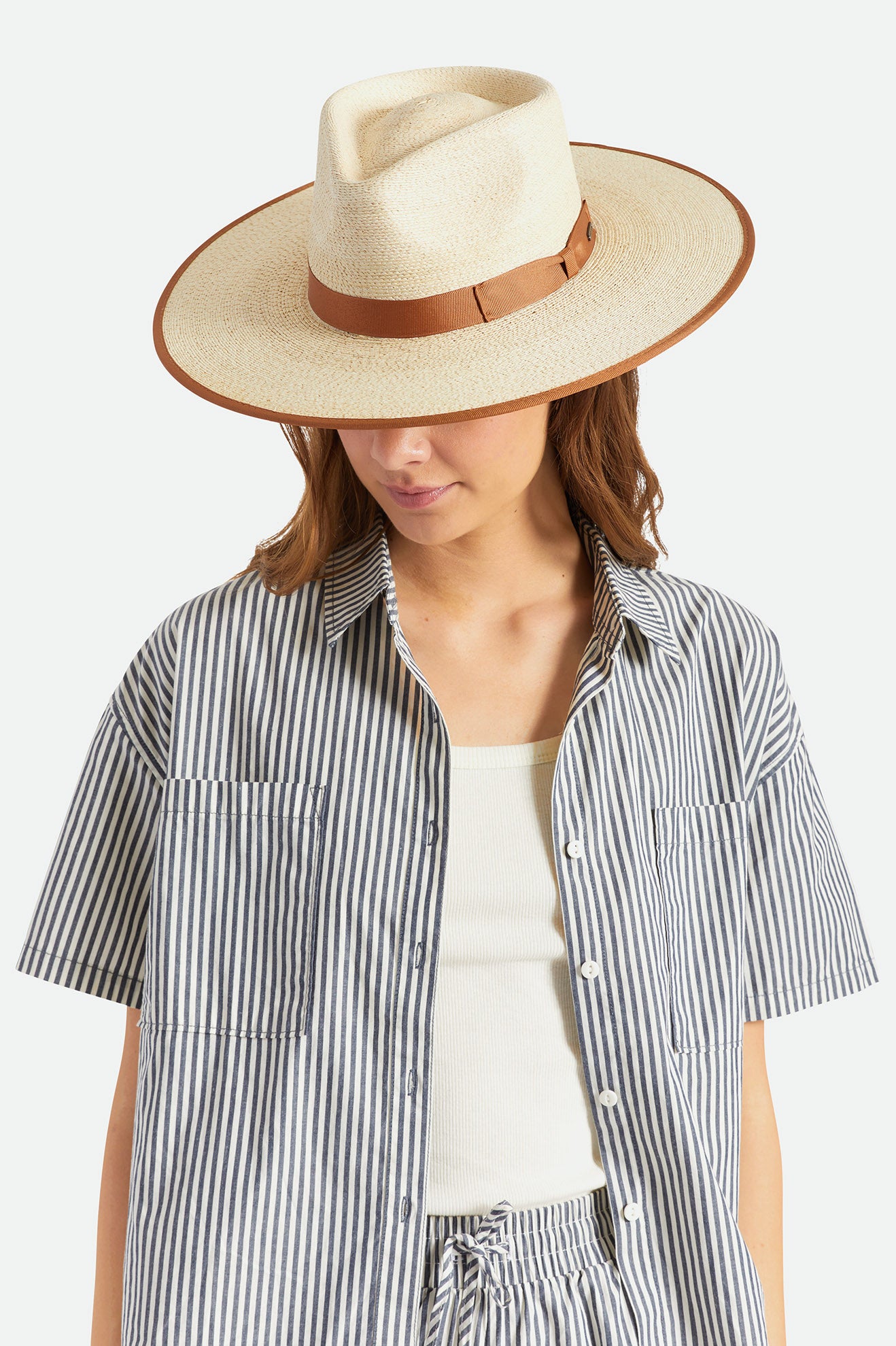 Palarie Dama Brixton Jo Straw Rancher Hat Bej | VEHJF9127