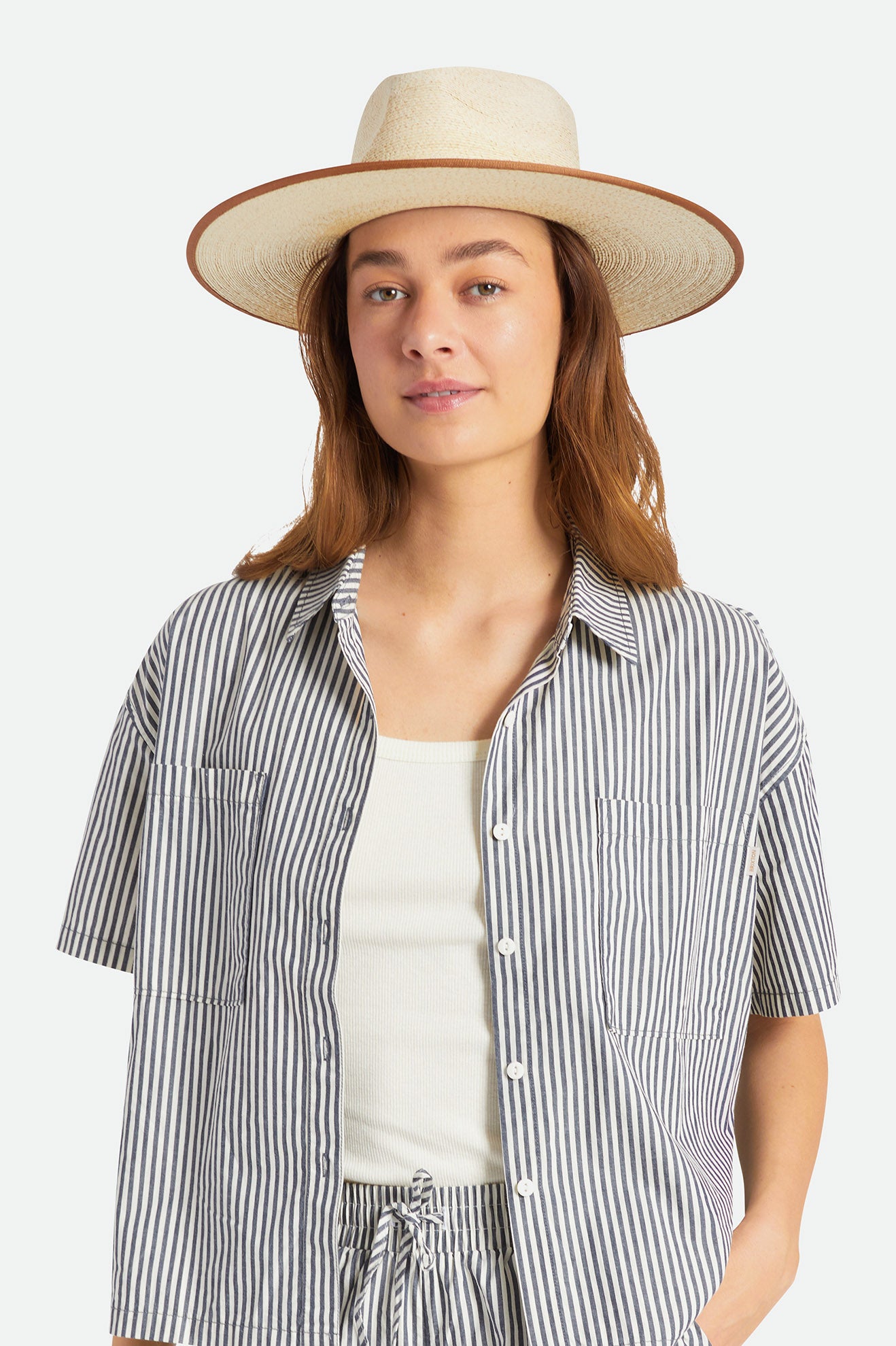 Palarie Dama Brixton Jo Straw Rancher Hat Bej | VEHJF9127