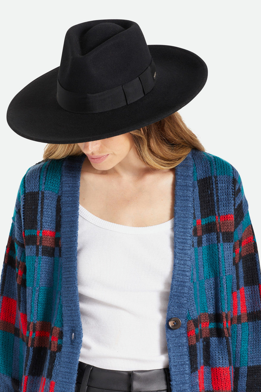 Palarie Dama Brixton Joanna Felt Hat Negrii | MBXDI2315