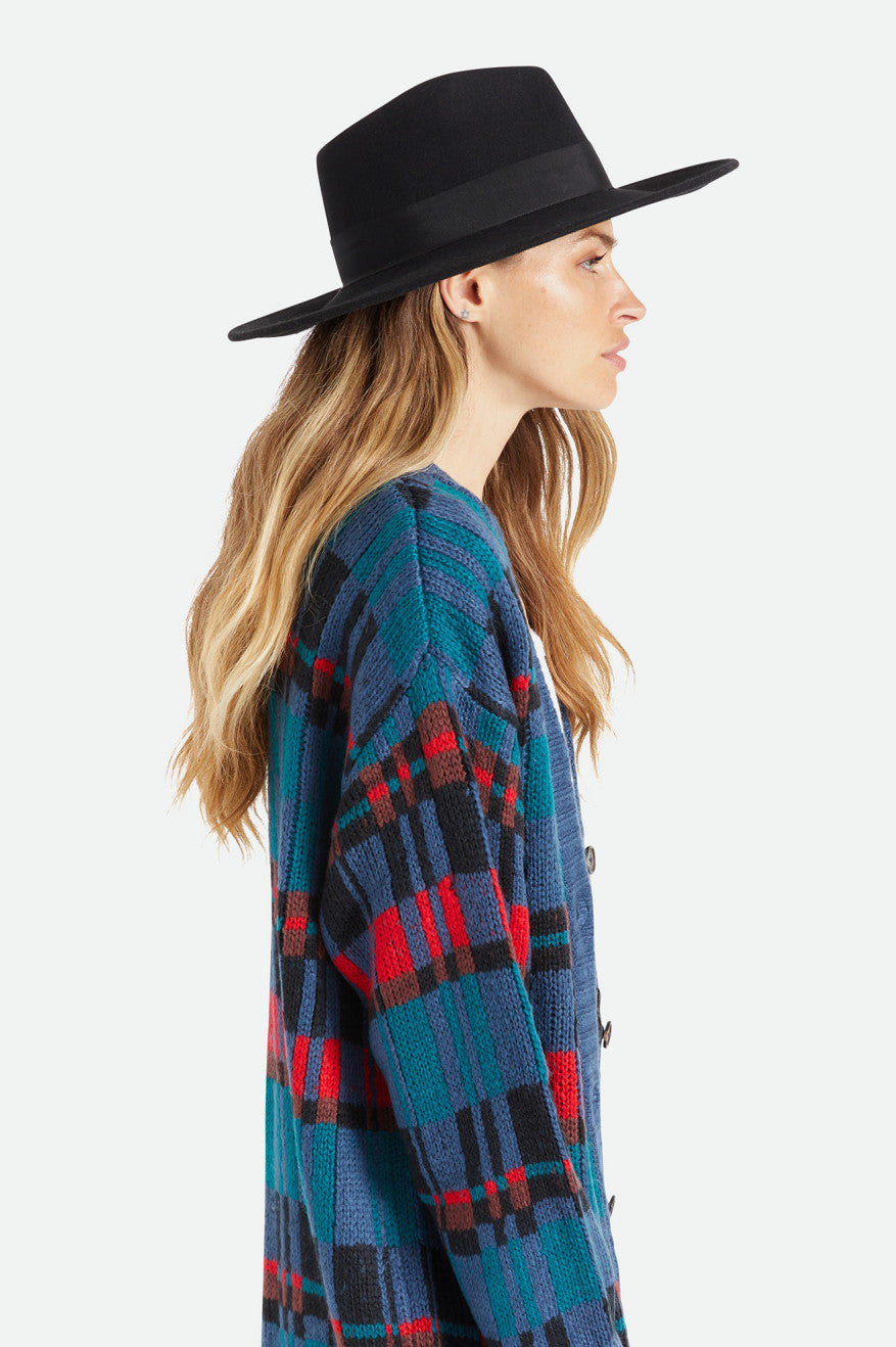 Palarie Dama Brixton Joanna Felt Hat Negrii | MBXDI2315