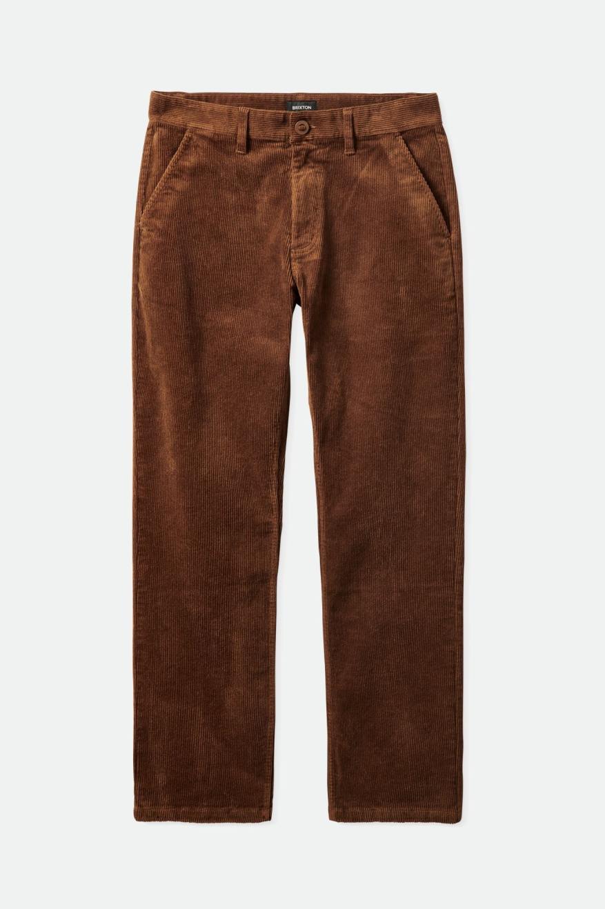 Pantaloni Barbati Brixton Choice Chino Regular Maro | AFBVK3609