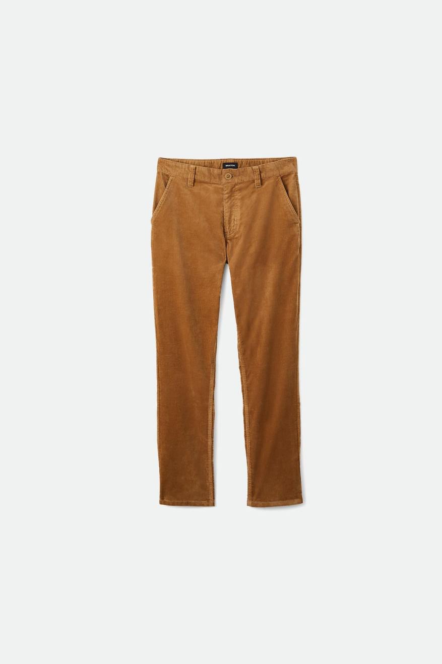 Pantaloni Barbati Brixton Choice Chino Regular Kaki | NXRMQ4852