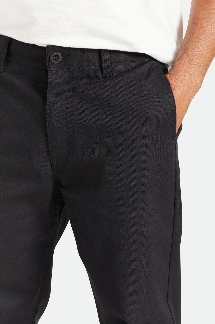 Pantaloni Barbati Brixton Choice Chino Relaxed Negrii | ZXIDU0429