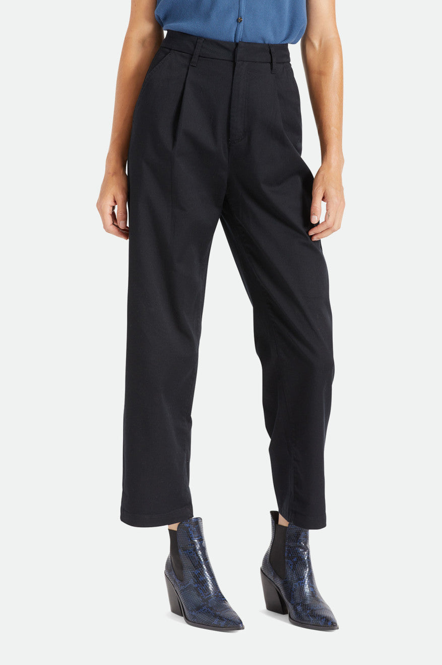 Pantalonii Dama Brixton Victory Trouser Negrii | WBRNE6840