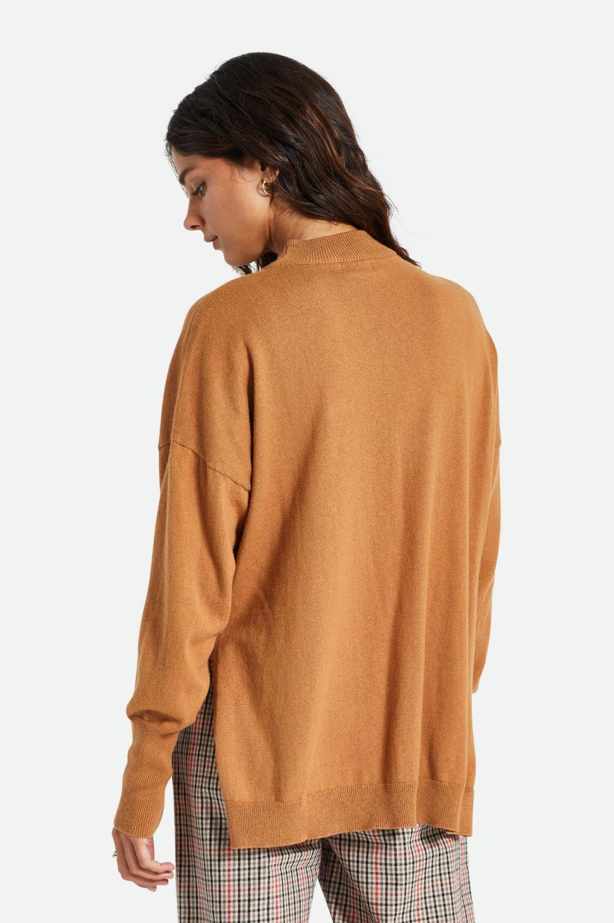 Pulovere Dama Brixton Reserve Oversized Cashmere Maro | QAKOF6725