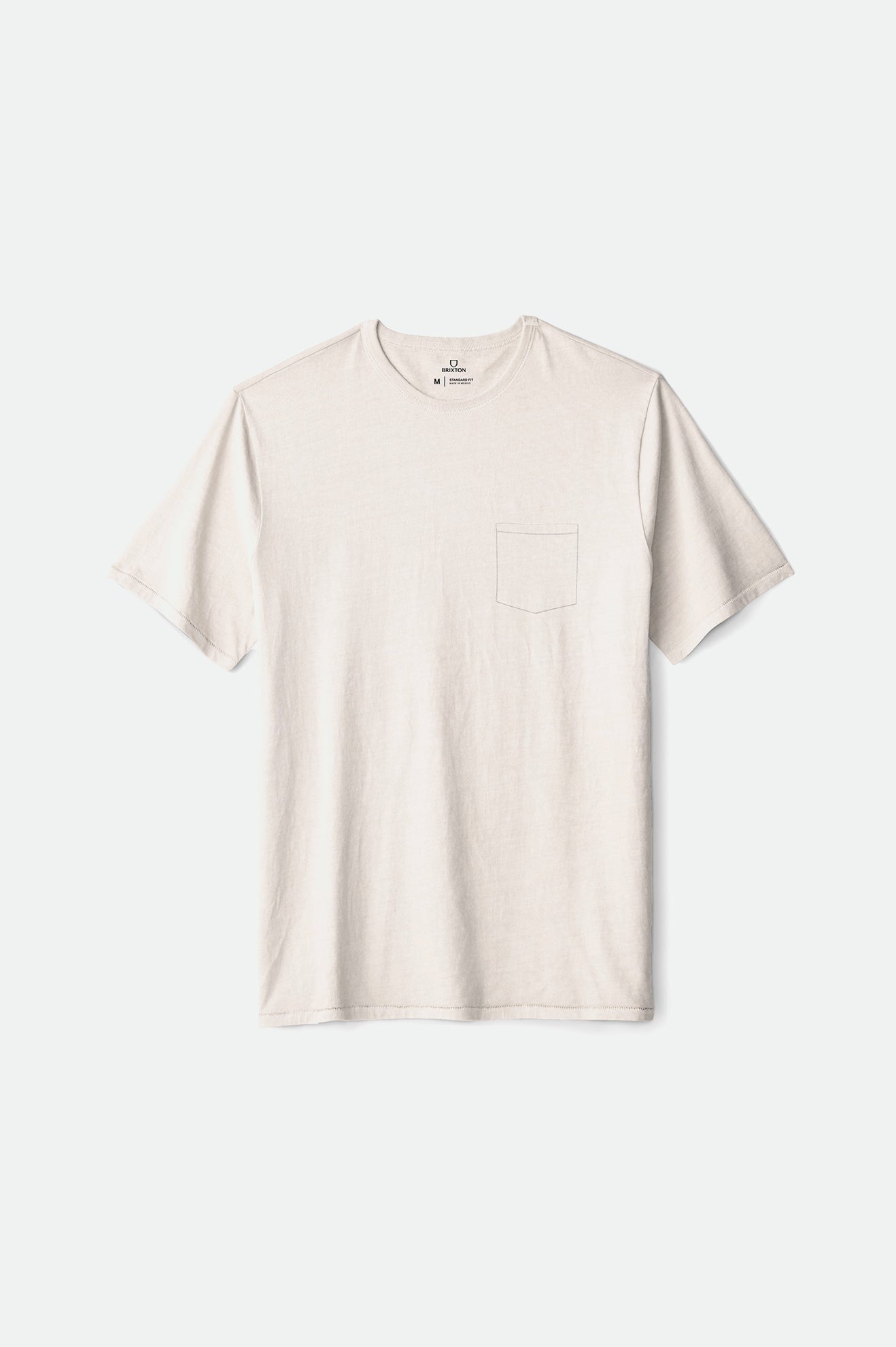 Topuri Barbati Brixton Basic S/S Pocket Albi | IRKYT3286