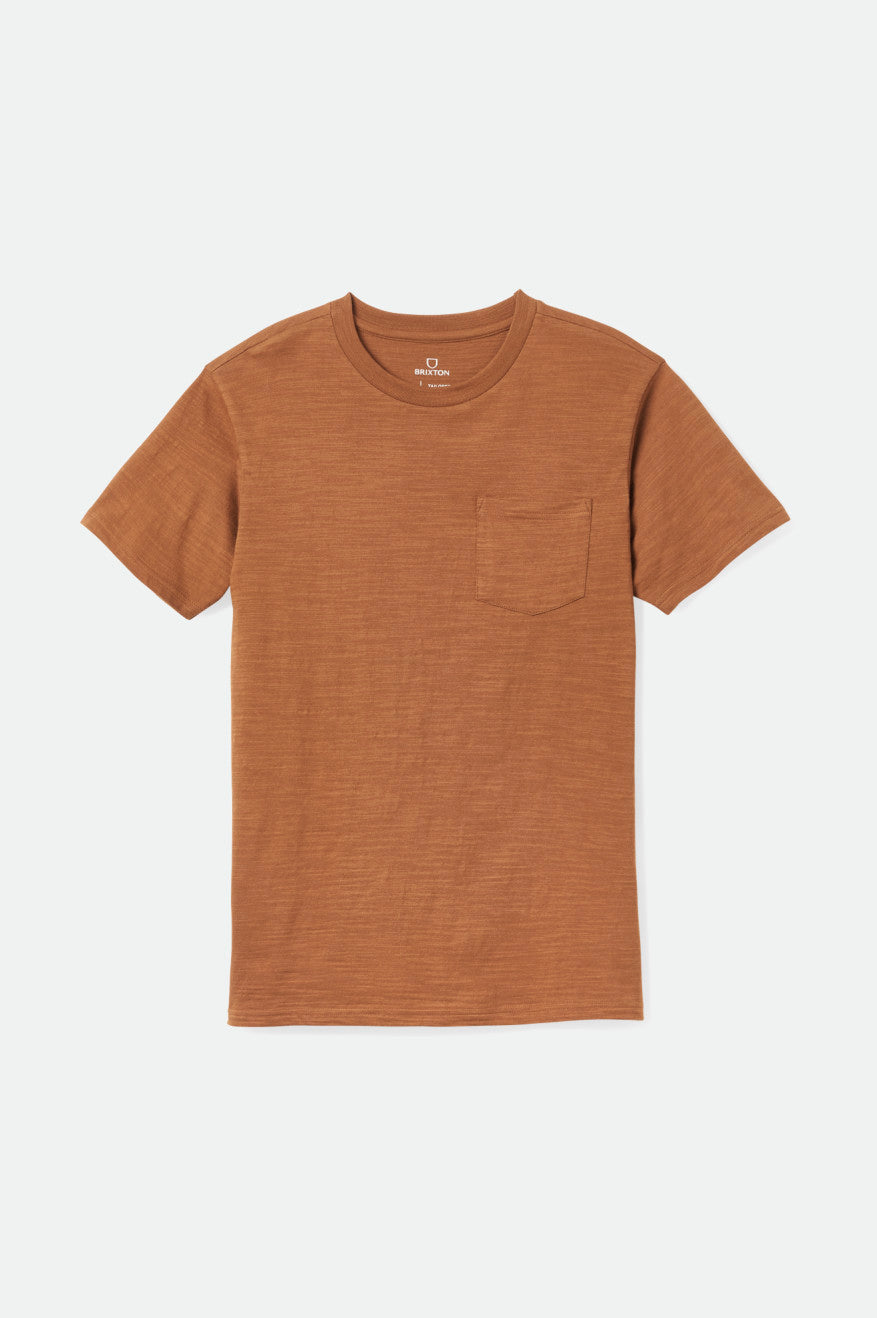 Topuri Barbati Brixton Basic Slub S/S Pocket Maro | HMZCS4795