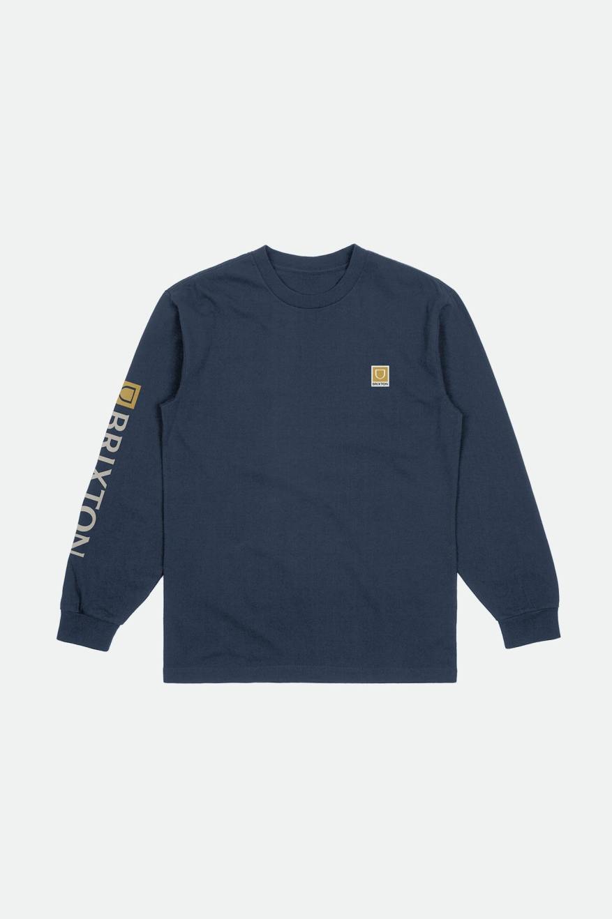 Topuri Barbati Brixton Beta II L/S Standard Albastri | ZYWFK6958