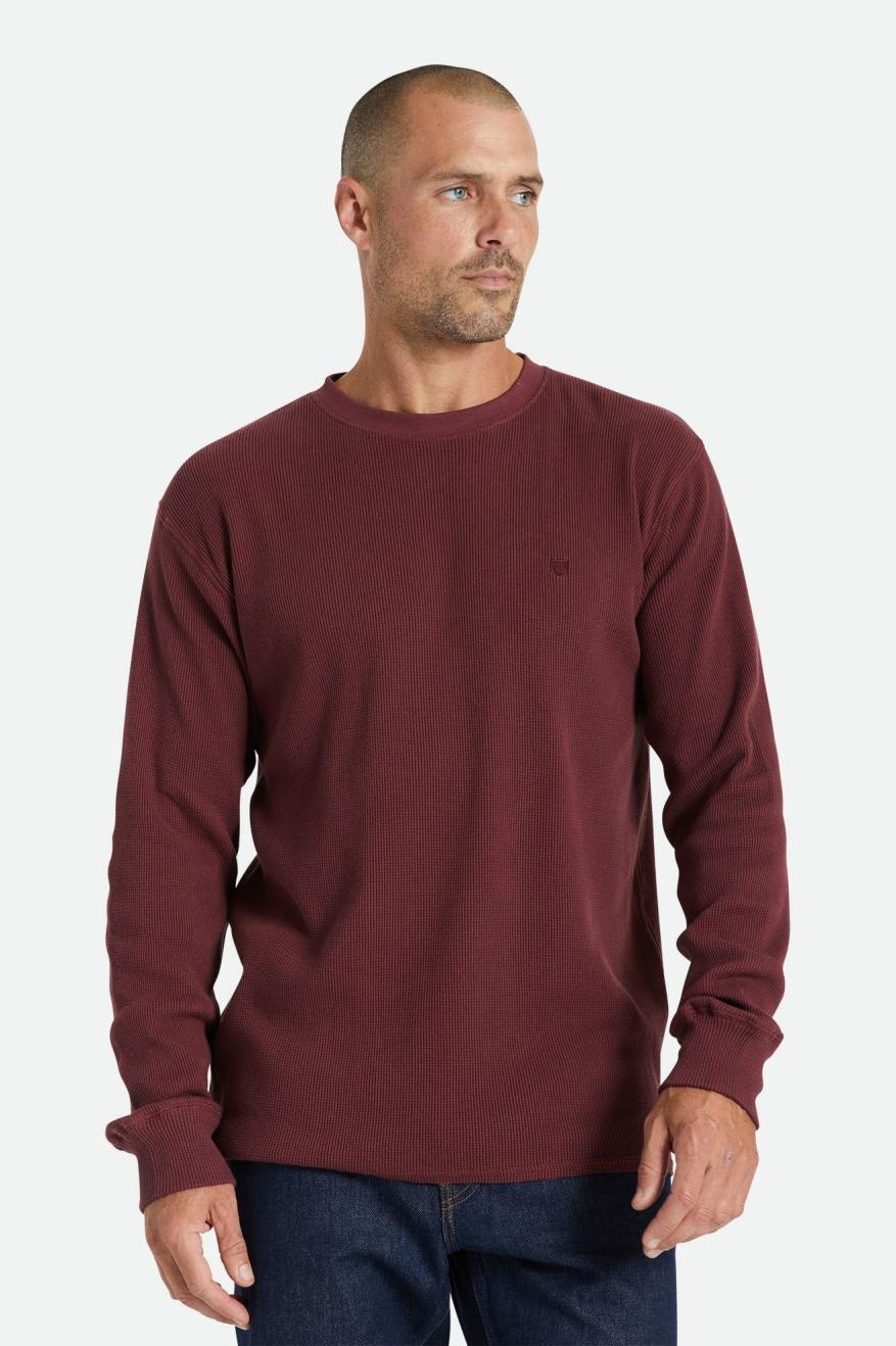 Topuri Barbati Brixton Reserve Thermal L/S Rosii | ULGRA9346