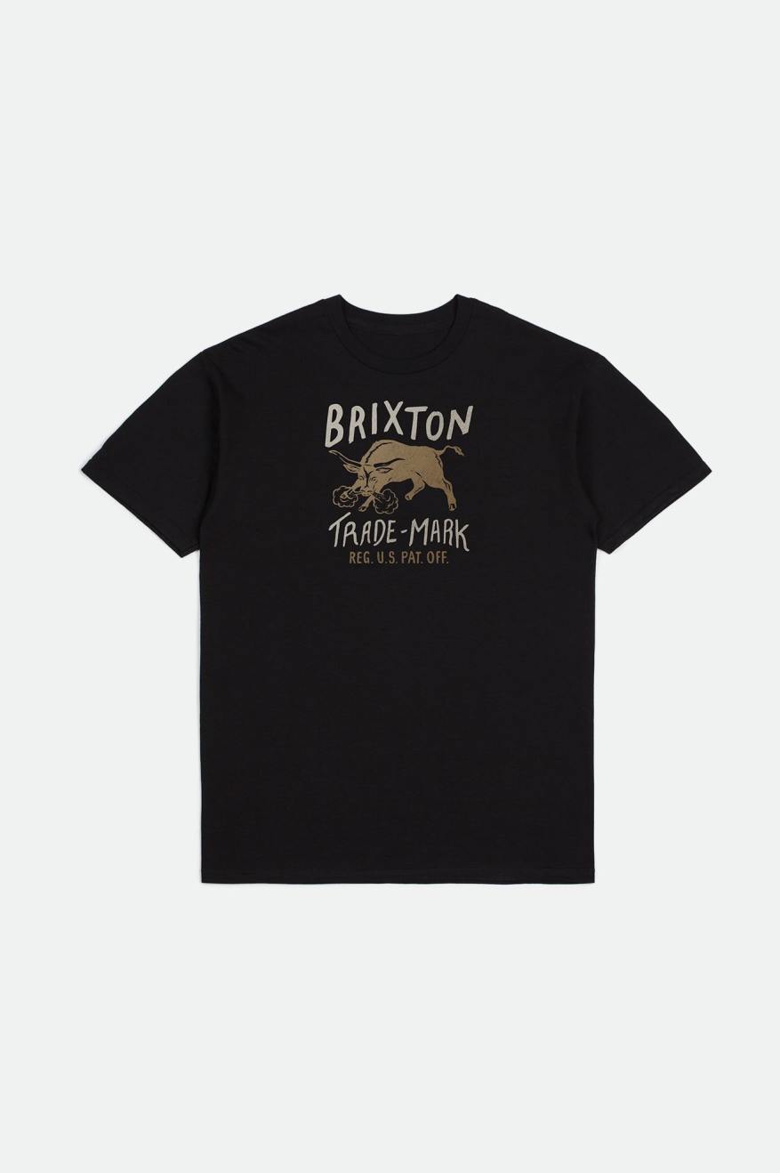 Topuri Barbati Brixton Roxboro S/S Standard Negrii | KQNLC3598