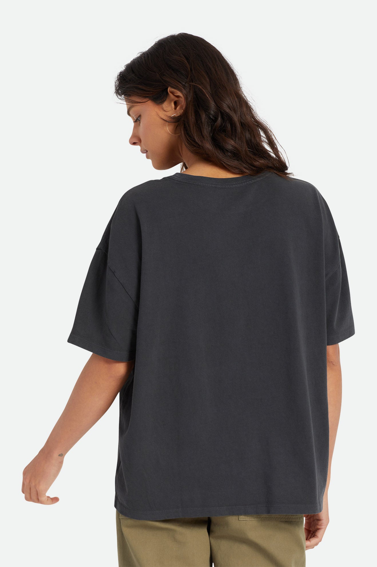 Topuri Dama Brixton Oversized Boyfriend Tee Negrii | VXWMT6097