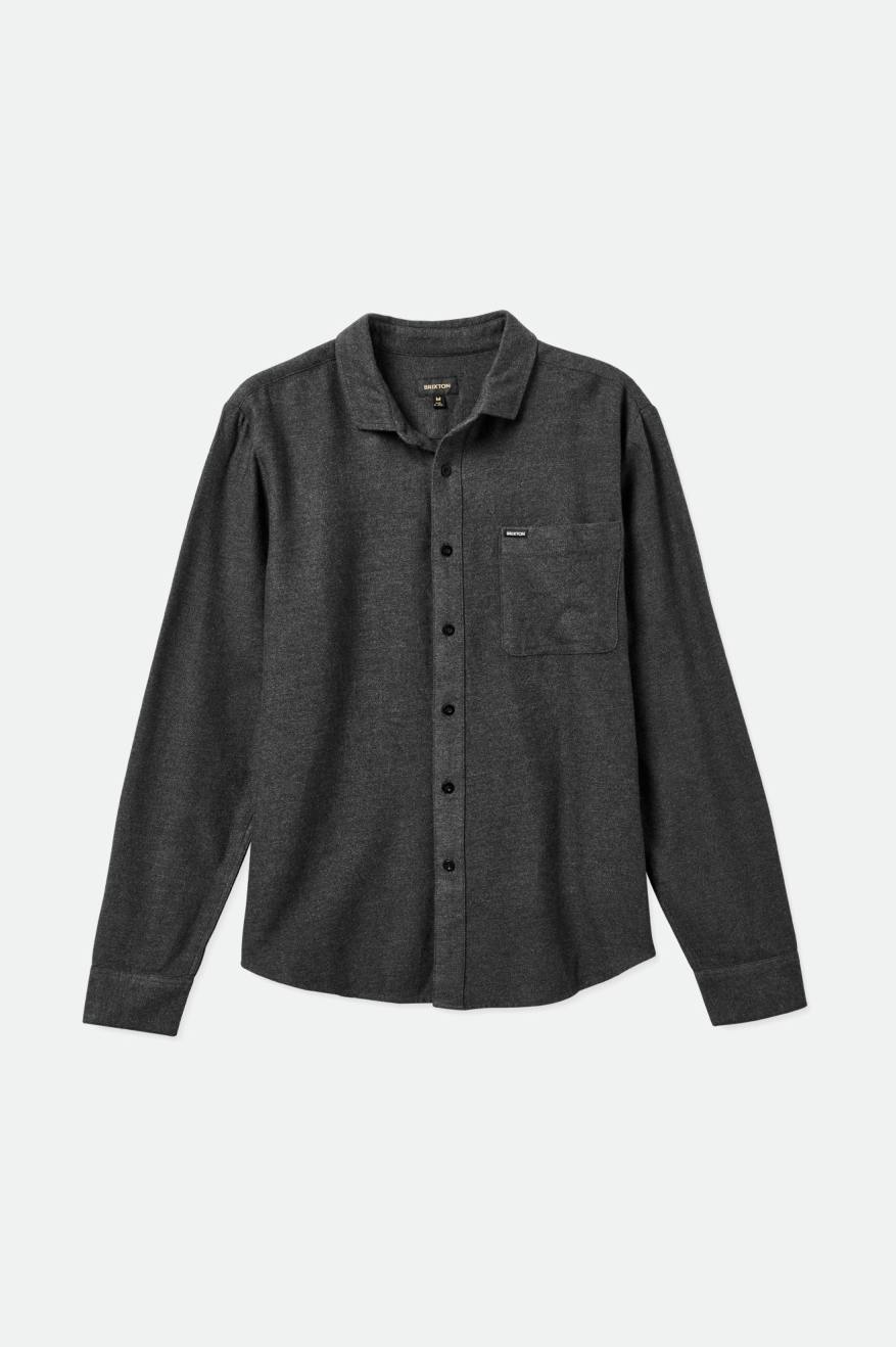 Topuri De Flanel Barbati Brixton Bixby Reserve L/S Negrii | VMXPF8260