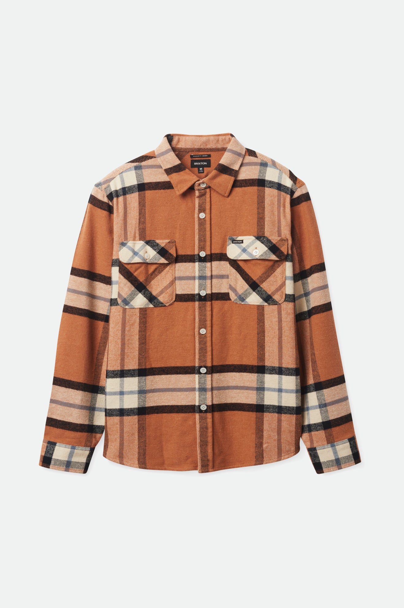 Topuri De Flanel Barbati Brixton Bowery L/S Bej | DBXGU2971