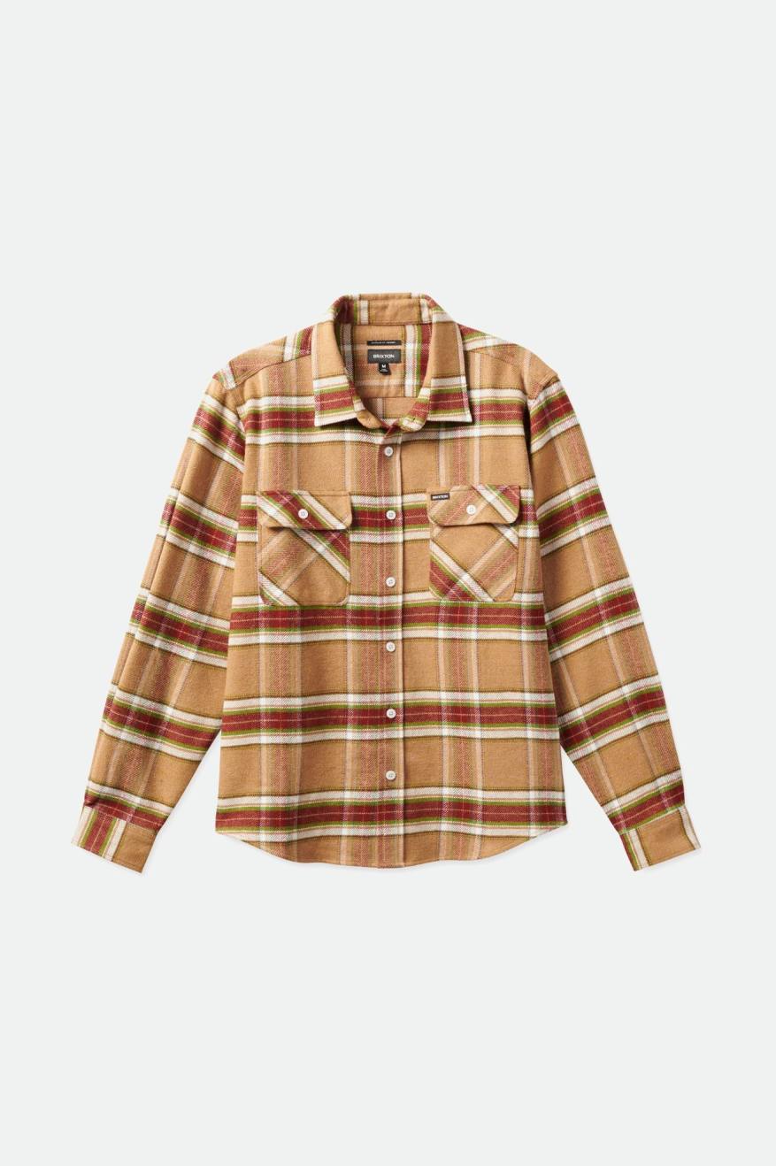 Topuri De Flanel Barbati Brixton Bowery L/S Maro Deschis | FSHCL1365