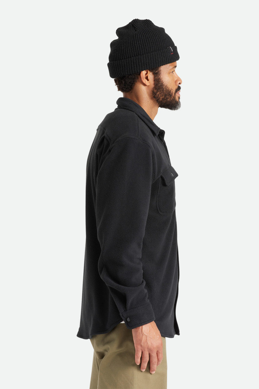 Topuri De Flanel Barbati Brixton Bowery L/S Arctic Stretch Fleece Negrii | RJTIP2984