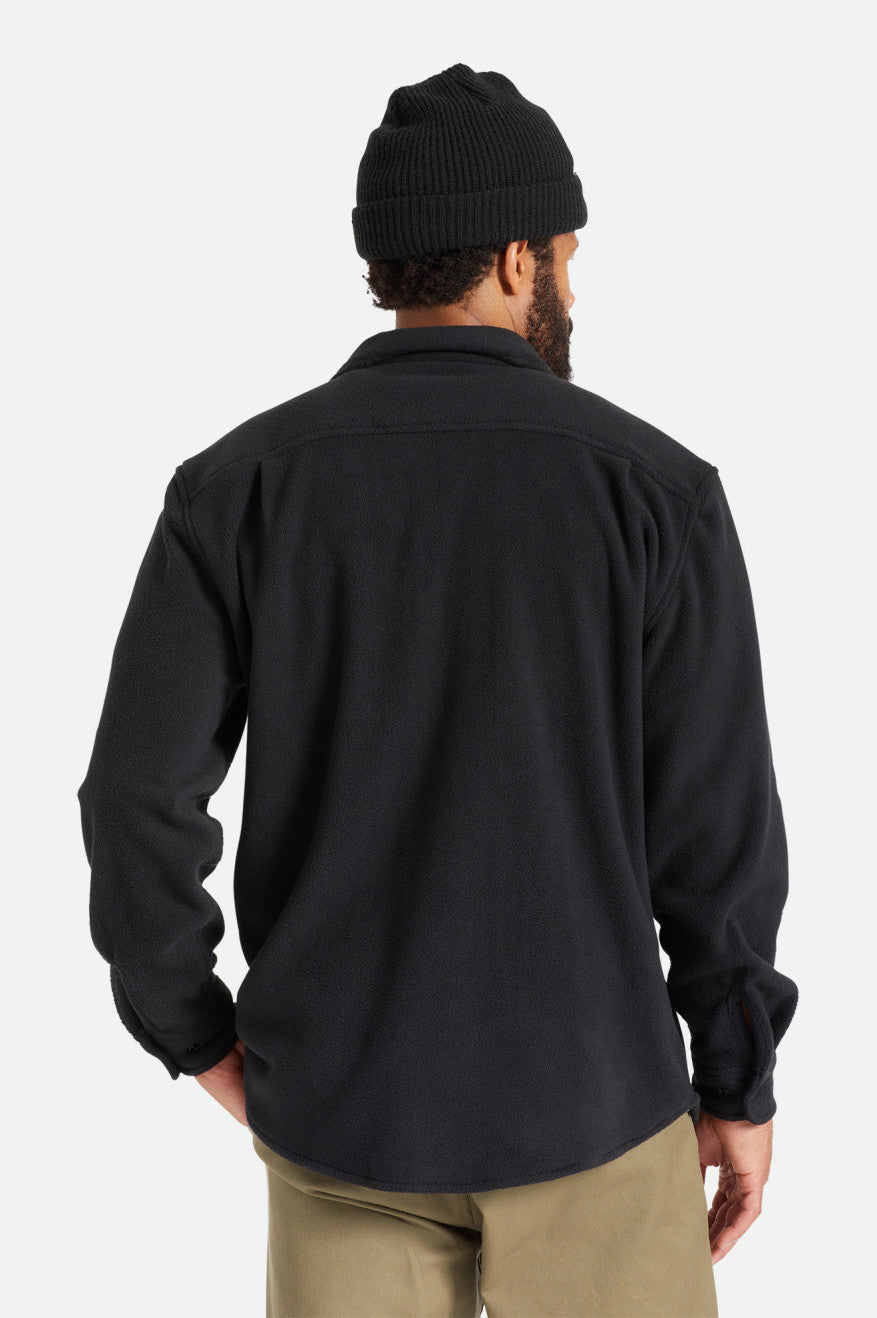 Topuri De Flanel Barbati Brixton Bowery L/S Arctic Stretch Fleece Negrii | RJTIP2984