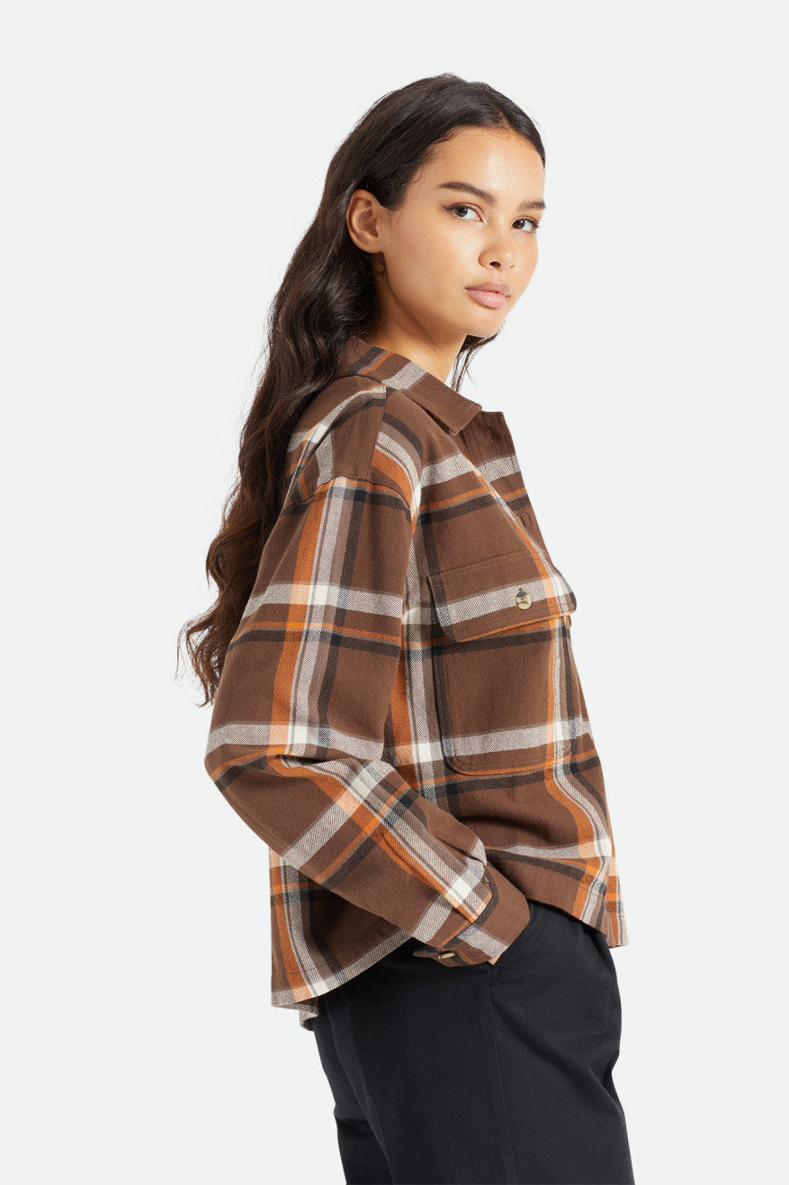 Topuri De Flanel Dama Brixton Bowery L/S Maro | RIDNP6593