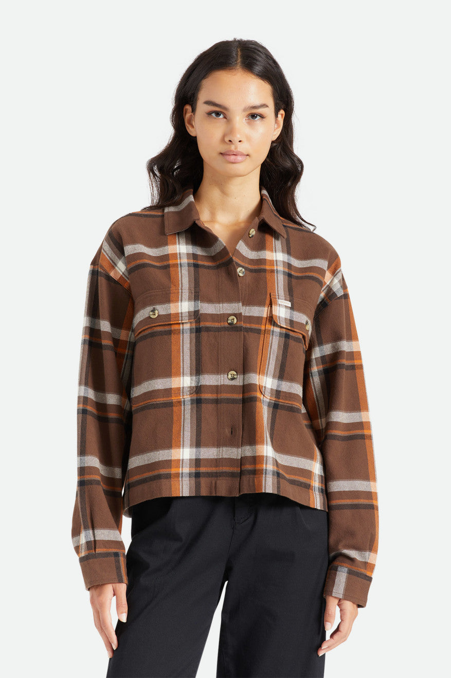 Topuri De Flanel Dama Brixton Bowery L/S Maro | RIDNP6593