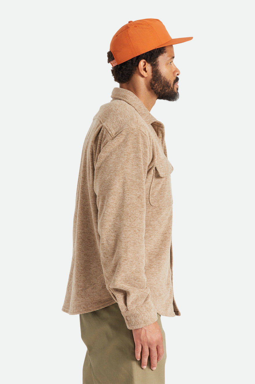 Topuri Țesute Barbati Brixton Bowery L/S Arctic Stretch Fleece Bej | LOJCM3120